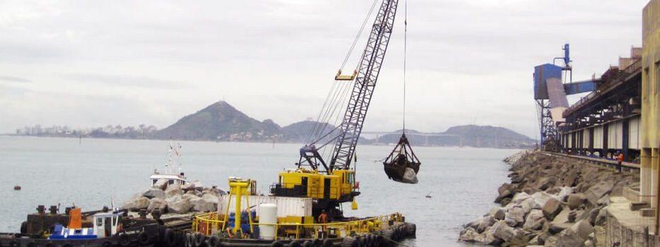 Image: Diseño de rehabilitación para blindaje de rompeolas en Puerto de Tubarao